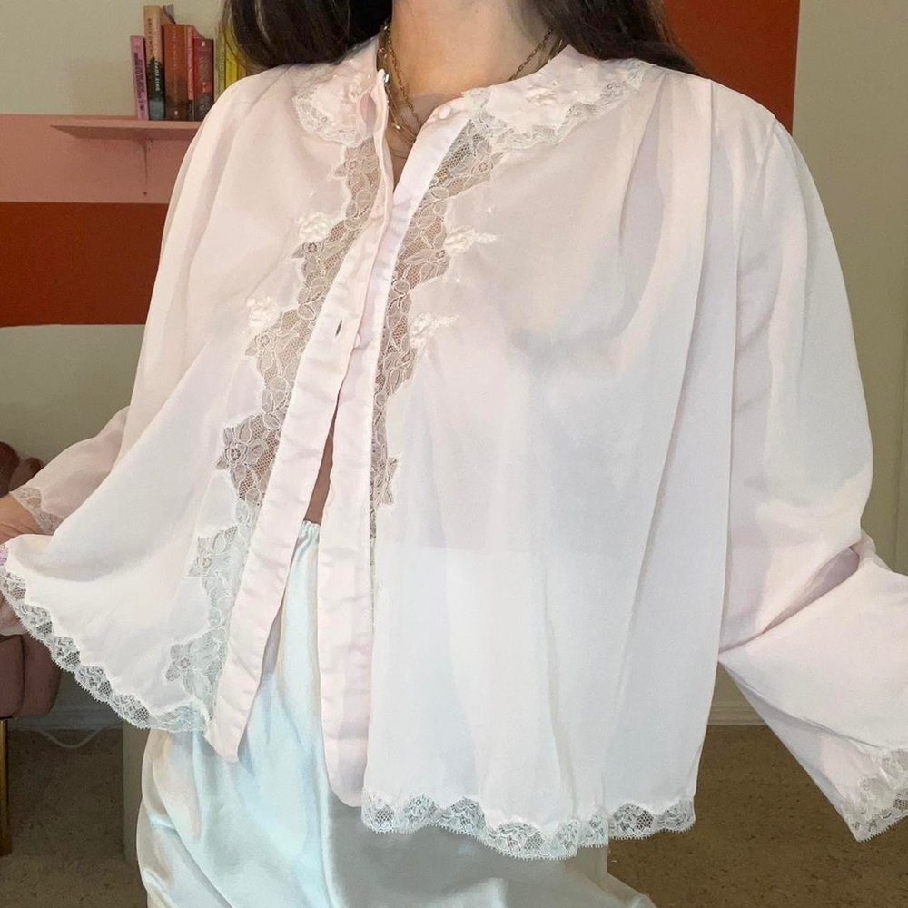 1950s bed jacket 🎀